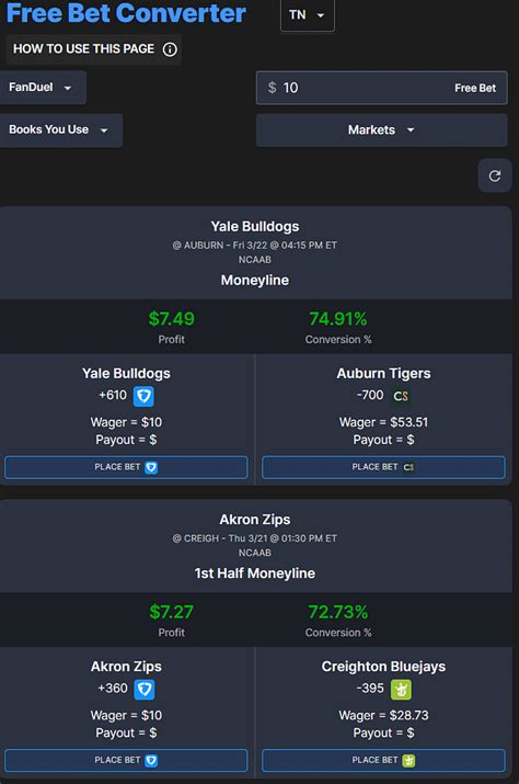 bonus bet converter|Sports Betting Tools .